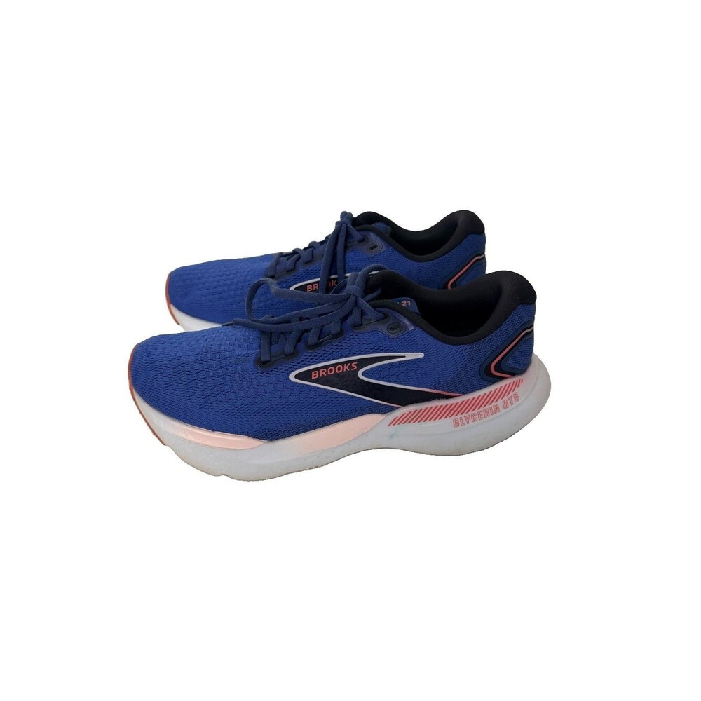 Brooks Glyrcerin 21 Running Shoe Women Size 10 Blue/IcyPink/Rose 1204081B496